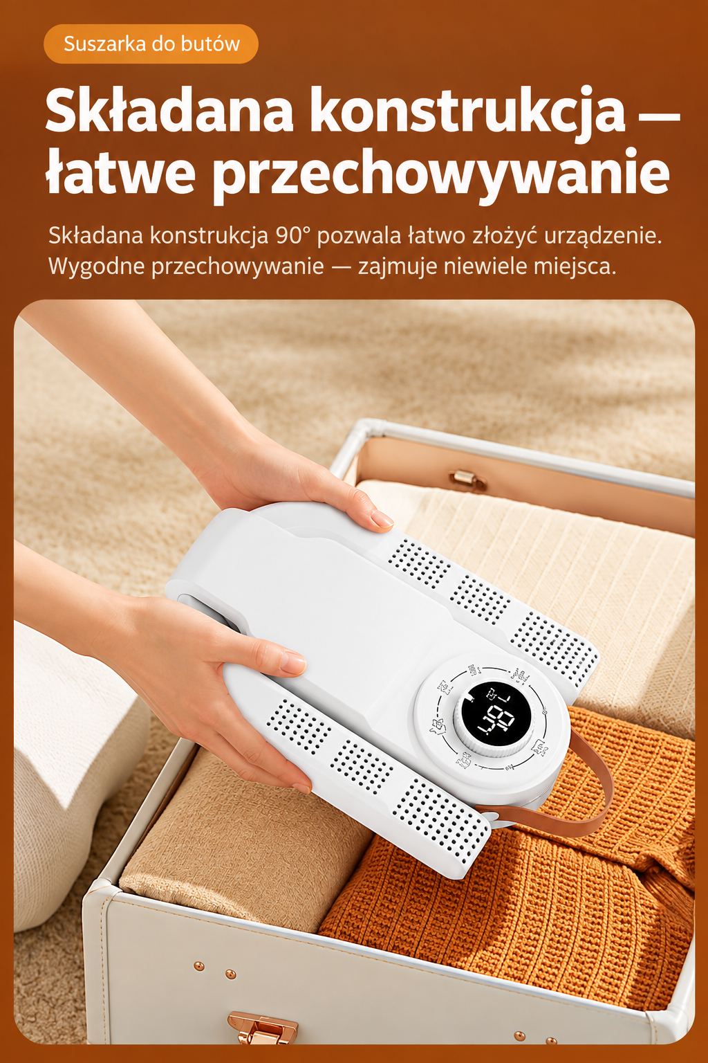 👟 SMART SUSZARKA DO BUTÓW – PRZENOŚNA SUSZARKA I OGRZEWACZ DO OBUWIA