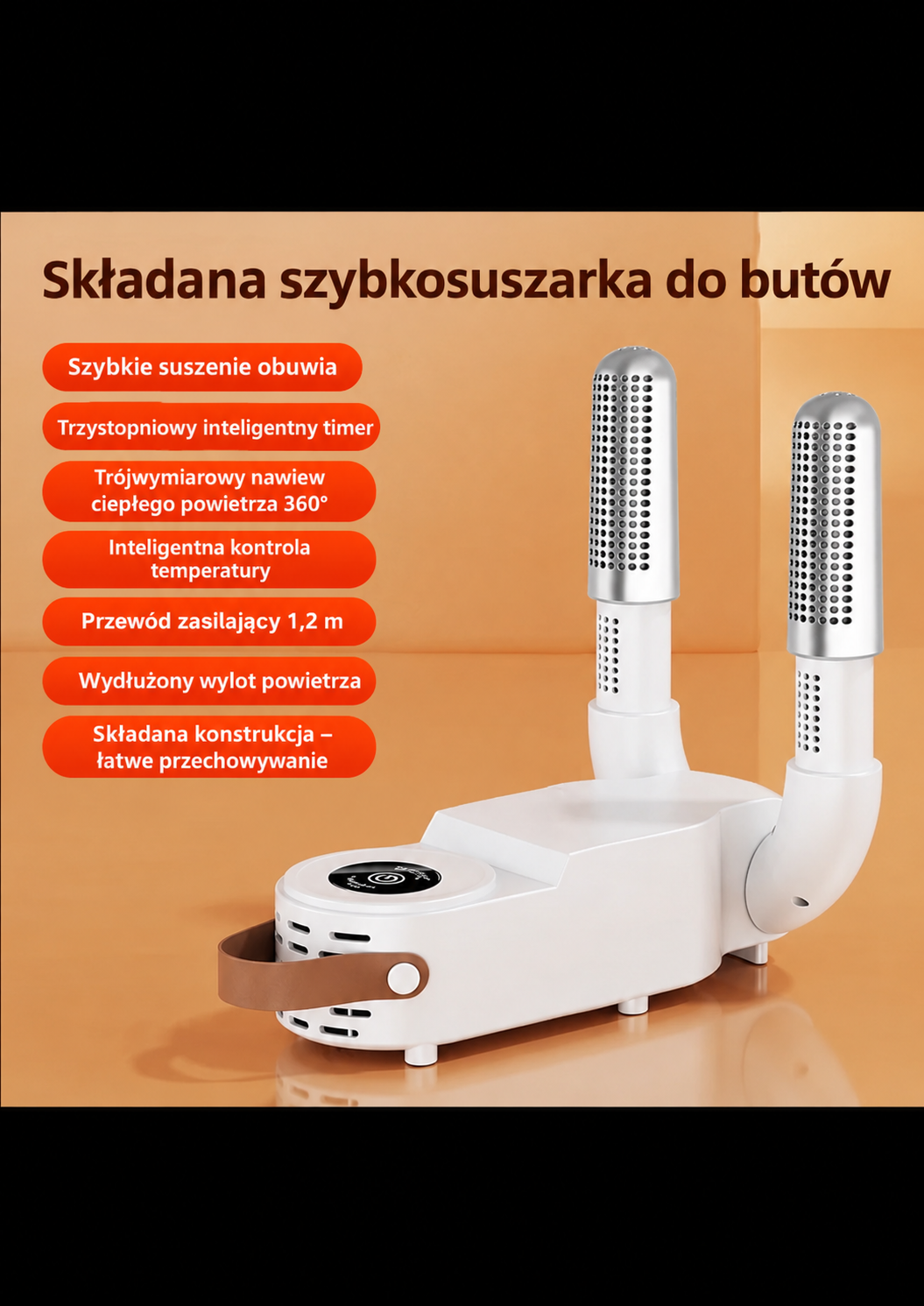👟 Suszarka do butów 130W – szybkie suszenie, świeżość i wygoda